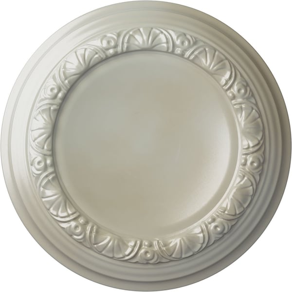Ekena Millwork Carlsbad Ceiling Medallion (Fits Canopies up to 7 7/8"), Hnd-Painted Flash Blue, 12 1/2"OD x 1 1/2"P CM12CAFBS - main